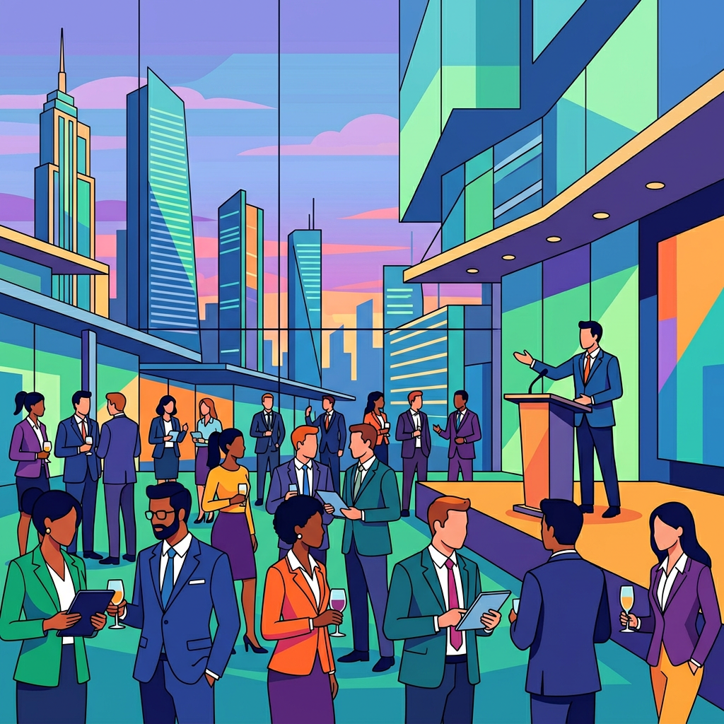 Corporate Event Flat Design preview