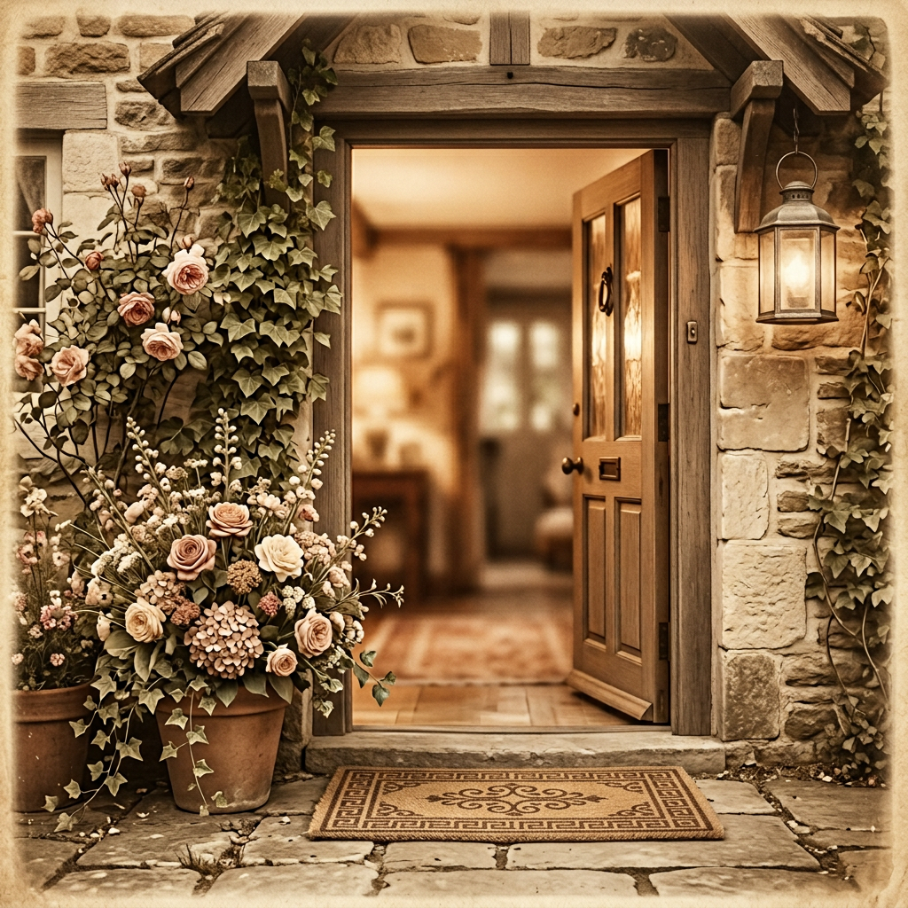 Welcome Greeting Sepia Nostalgia preview