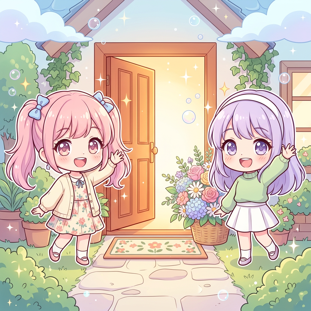 Welcome Greeting Chibi preview