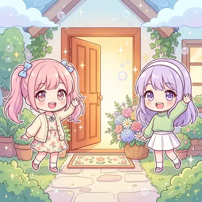 Welcome Greeting Chibi preview