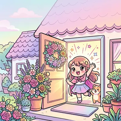 Welcome Greeting Kawaii preview