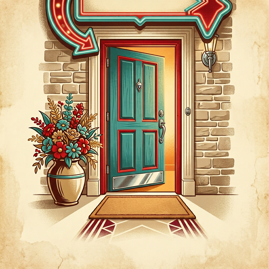 Welcome Greeting Retro Diner preview