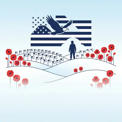 Memorial Day Remembrance Clean Lines preview