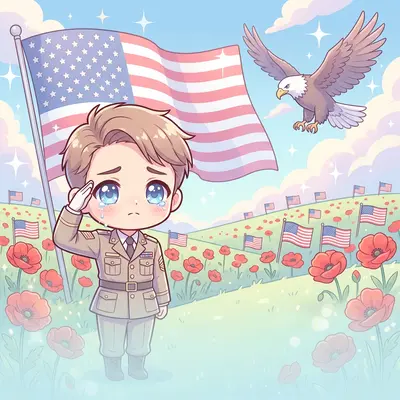 Memorial Day Remembrance Chibi preview