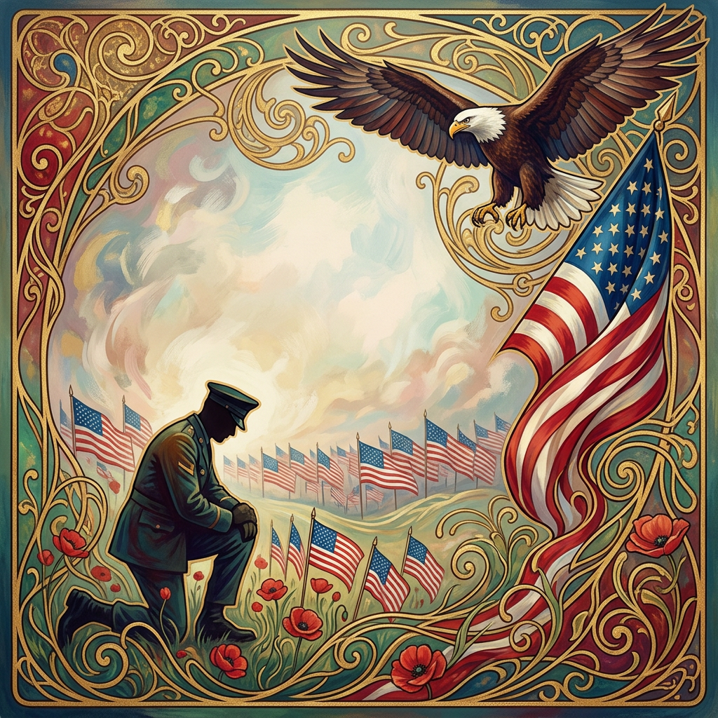 Memorial Day Remembrance Art Nouveau preview