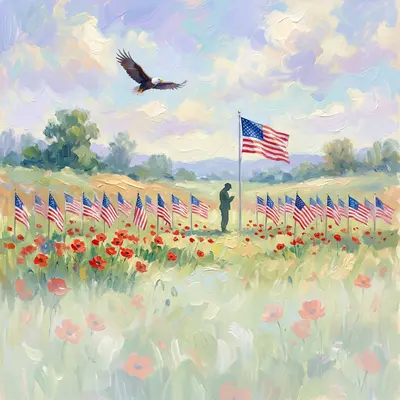Memorial Day Remembrance Impressionist preview