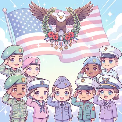 Veterans Day Honor Chibi preview