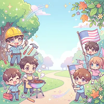 Labor Day Celebration Chibi preview
