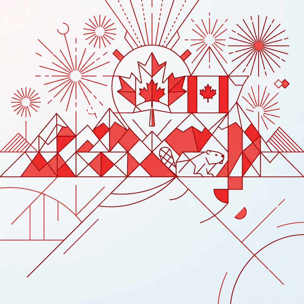 Canada Day Celebration Clean Lines preview