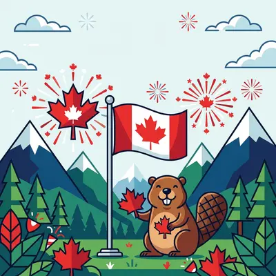 Canada Day Celebration Flat Design preview