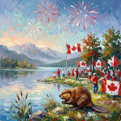Canada Day Celebration Impressionist preview