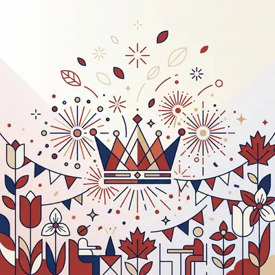 Victoria Day Celebration Clean Lines preview