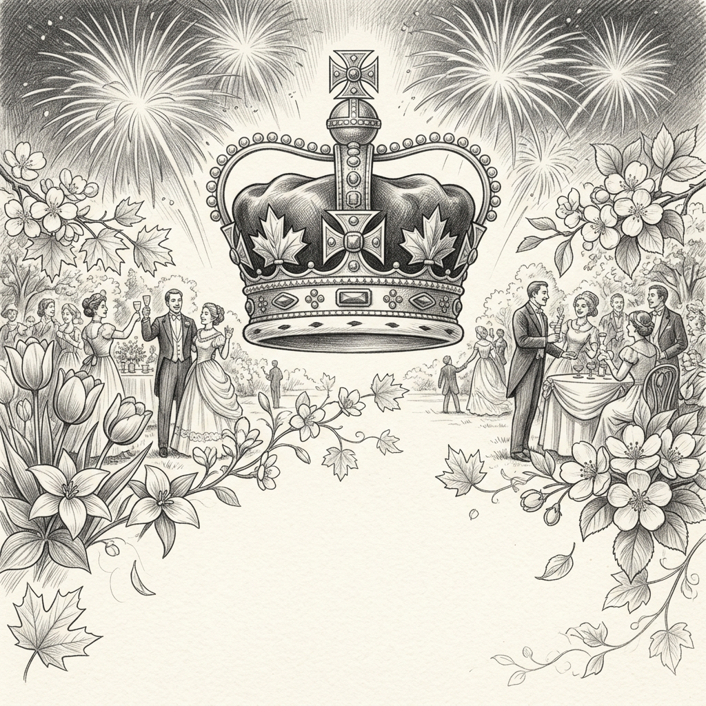 Victoria Day Celebration Pencil Drawing preview
