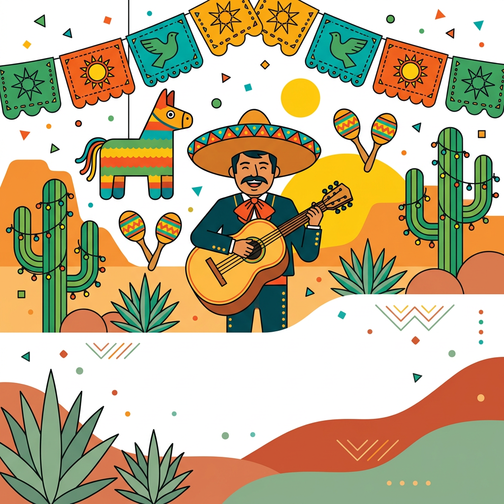 Cinco De Mayo Fiesta Flat Design preview