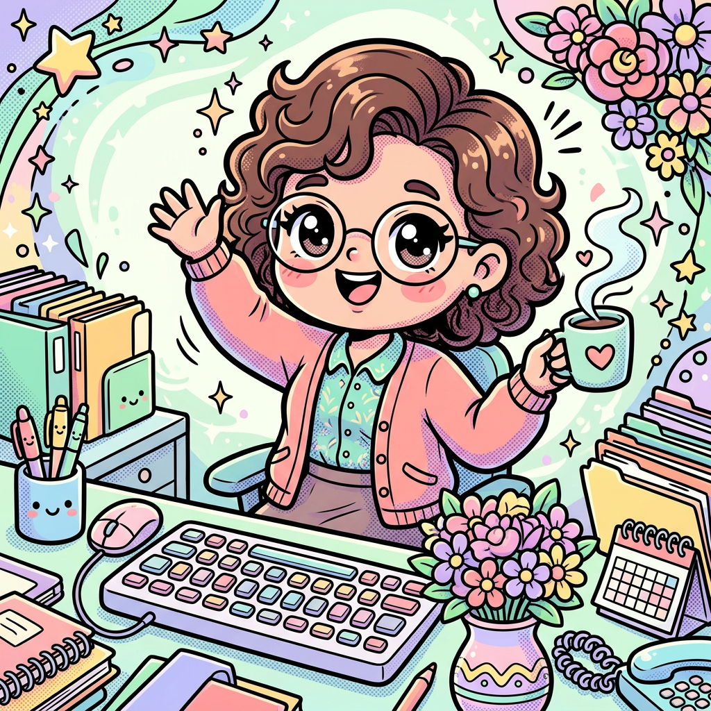 Admin Professionals Day Kawaii preview