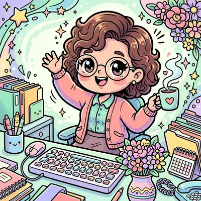 Admin Professionals Day Kawaii preview