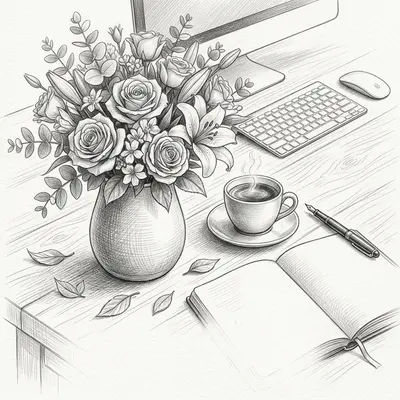 Admin Professionals Day Pencil Drawing preview