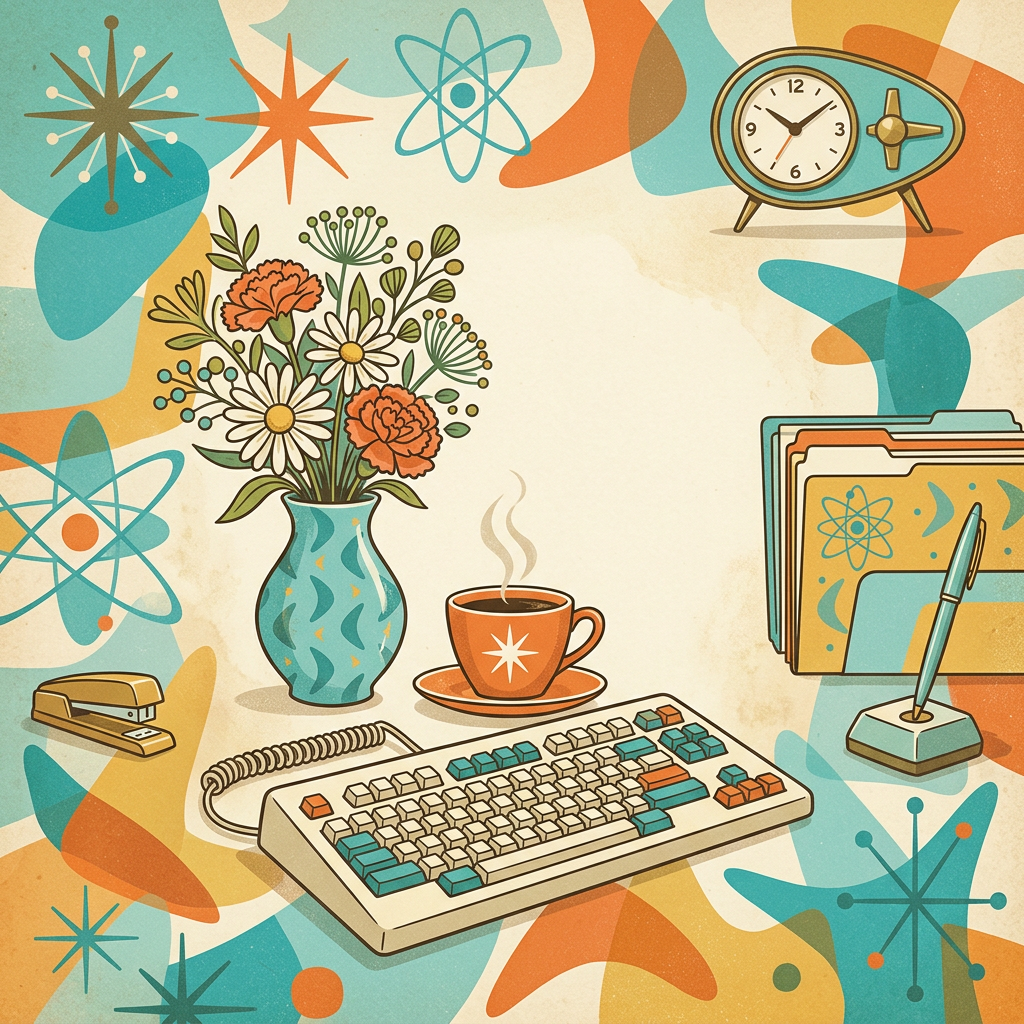 Admin Professionals Day Mid-Century preview