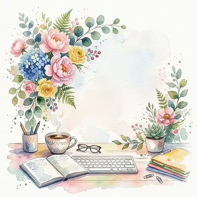 Admin Professionals Day Watercolor Garden preview