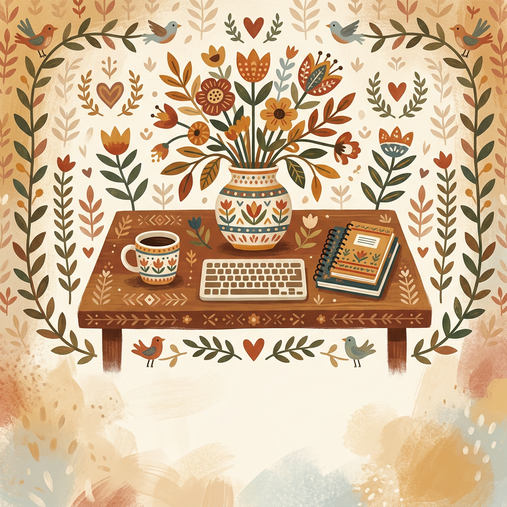 Admin Professionals Day Folk Art preview