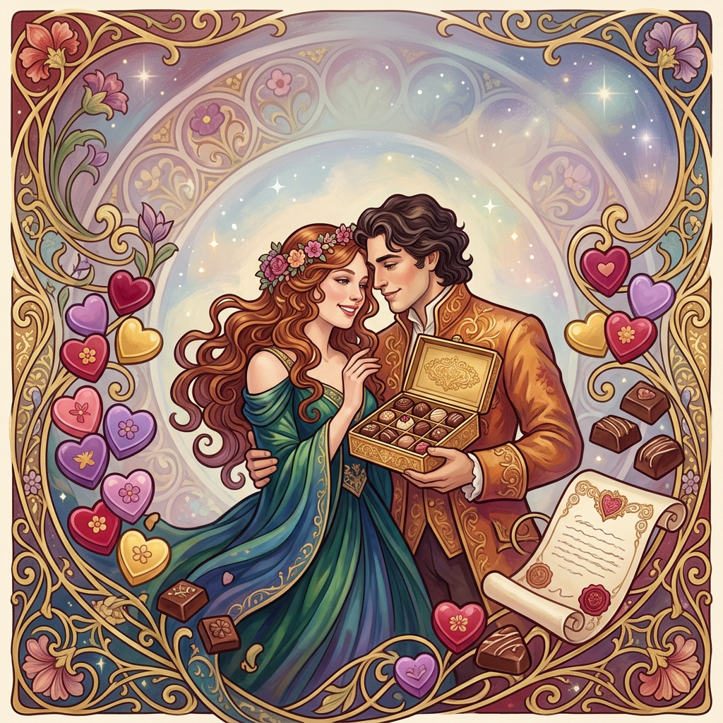 Sweetest Day Romance Art Nouveau preview
