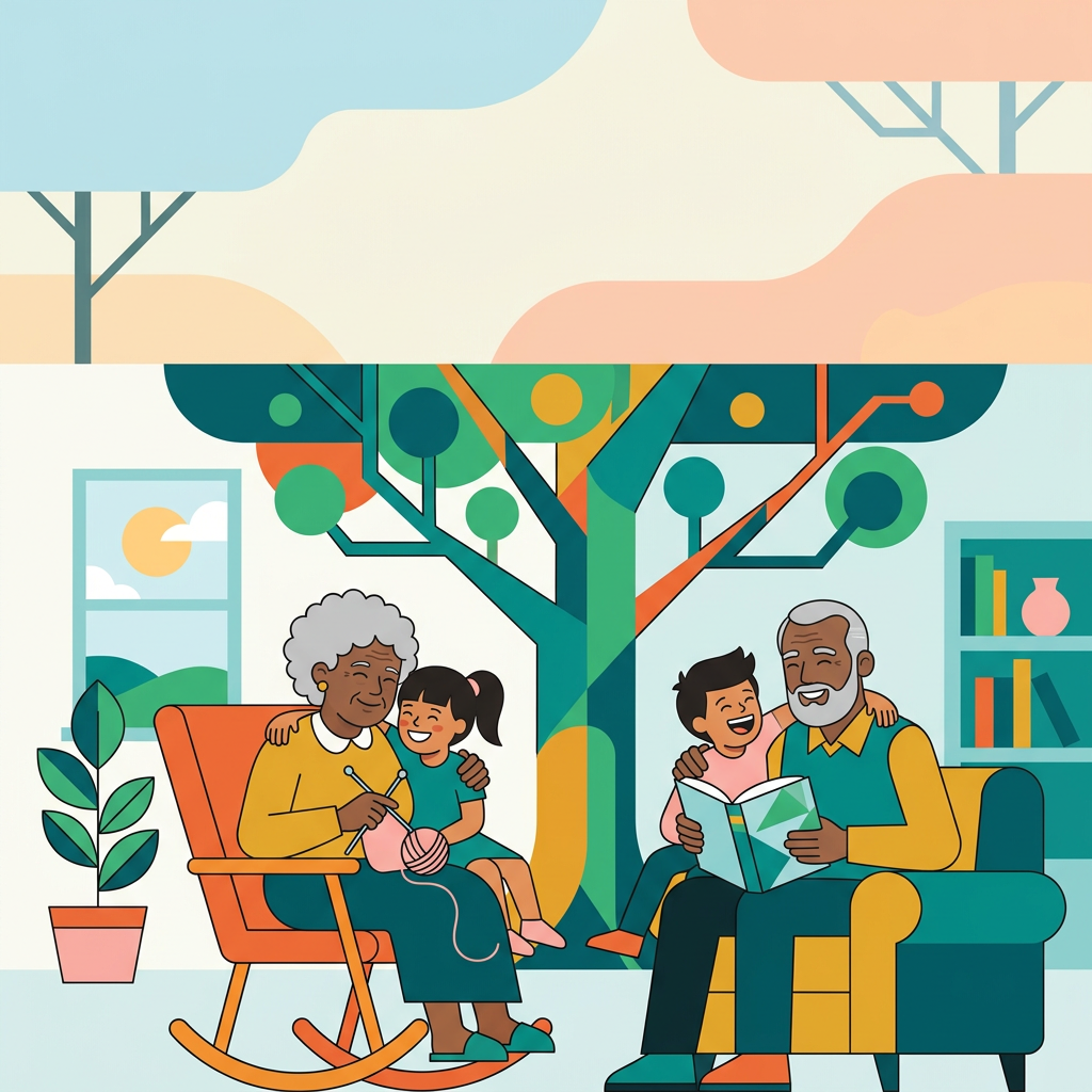 Grandparents Day Love Flat Design preview