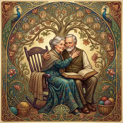 Grandparents Day Love Art Nouveau preview