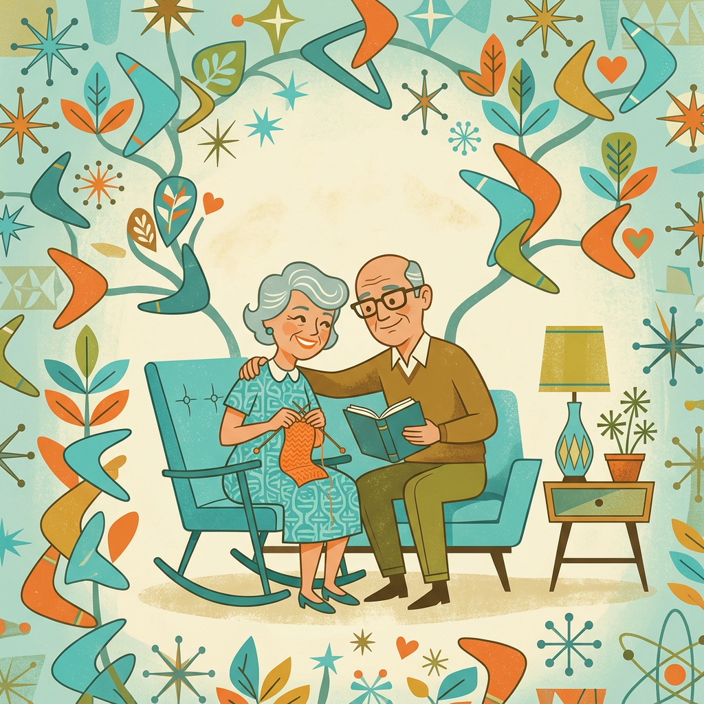 Grandparents Day Love Mid-Century preview