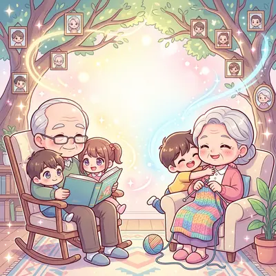 Grandparents Day Love Chibi preview