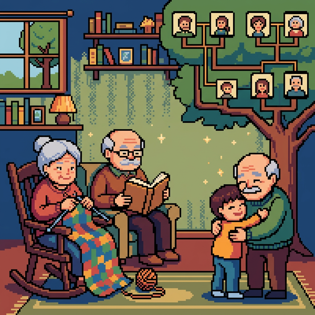 Grandparents Day Love 8-Bit Classic preview