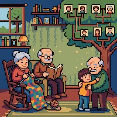 Grandparents Day Love 8-Bit Classic preview