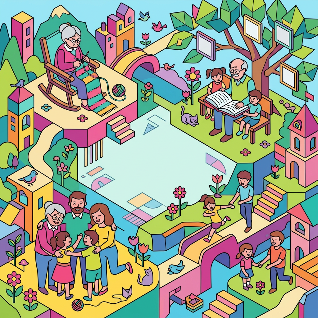 Grandparents Day Love Isometric preview