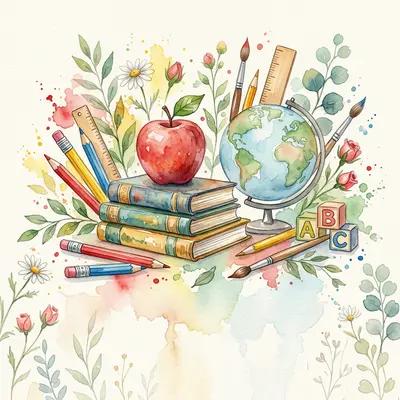 Teacher Appreciation Watercolor Garden preview