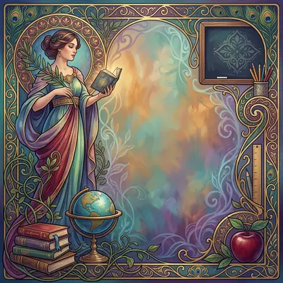 Teacher Appreciation Art Nouveau preview