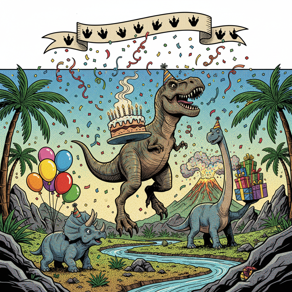 Dinosaur Party Invitation preview