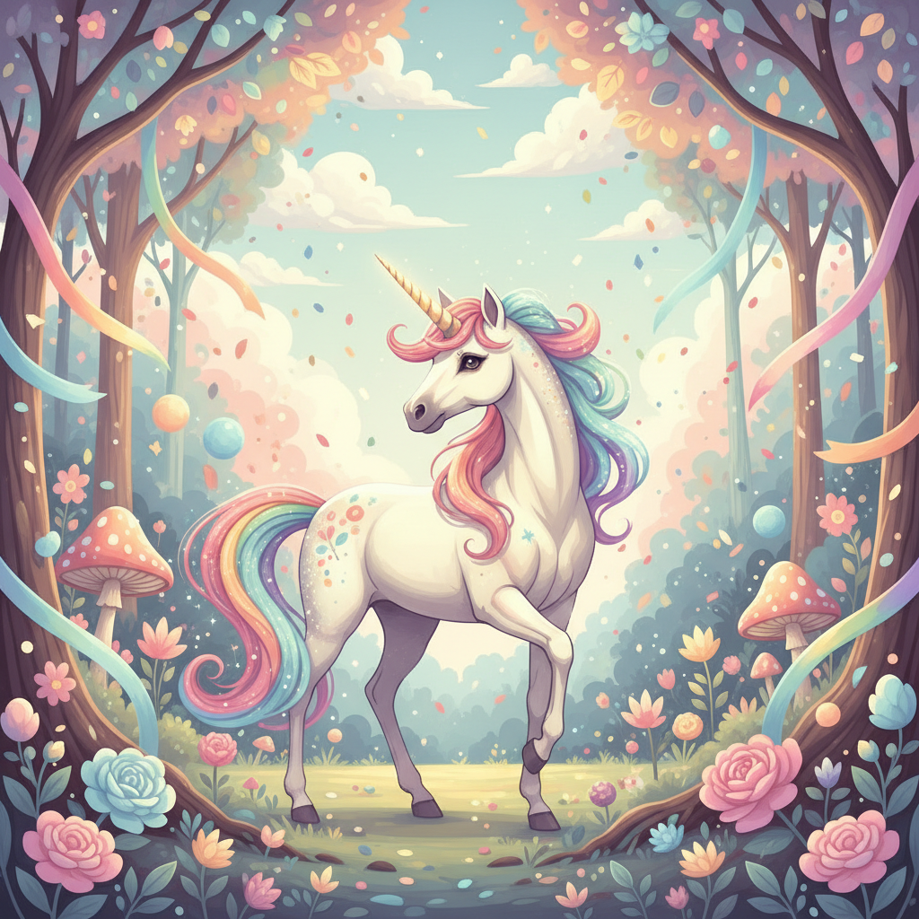 Unicorn Magic Invitation preview