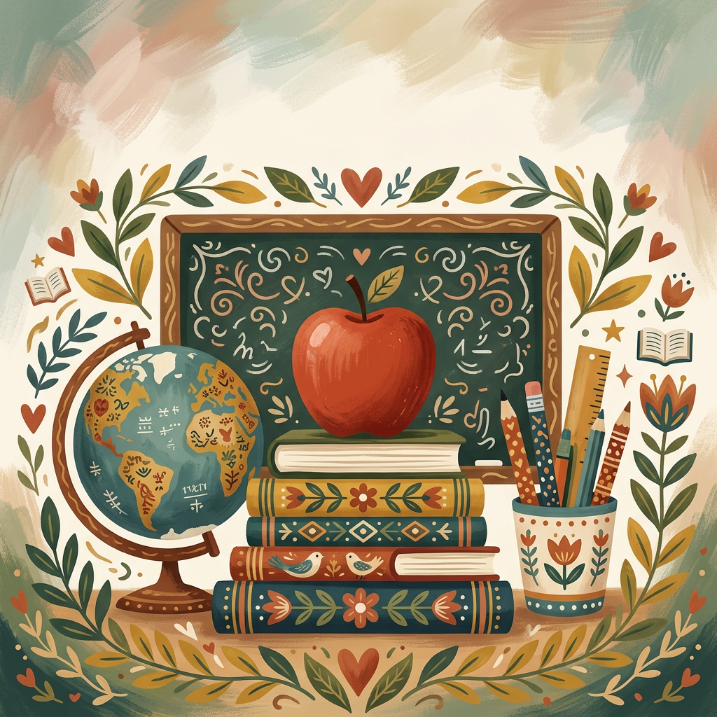 Teacher Appreciation Folk Art preview