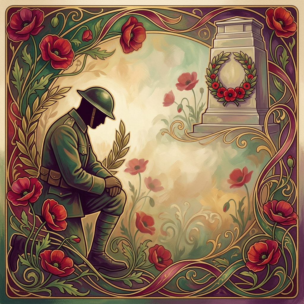 Remembrance Day Art Nouveau preview