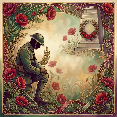 Remembrance Day Art Nouveau preview