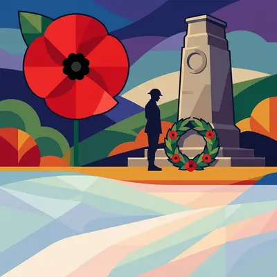 Remembrance Day Flat Design preview