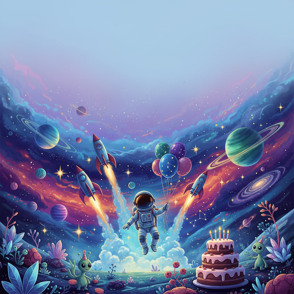 Space Adventure Invitation preview