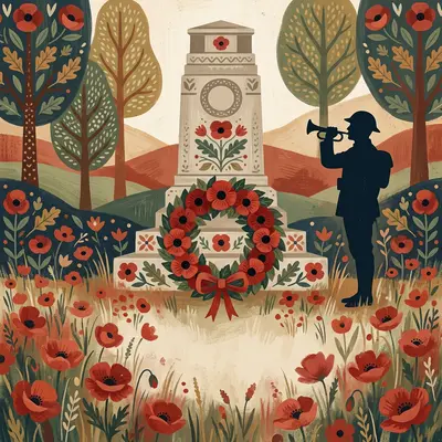 Remembrance Day Folk Art preview