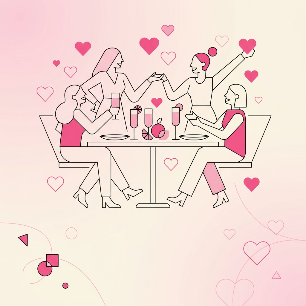 Galentine's Day Friendship Clean Lines preview