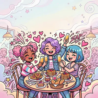 Galentine's Day Friendship Kawaii preview