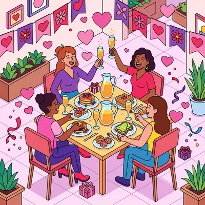 Galentine's Day Friendship Isometric preview