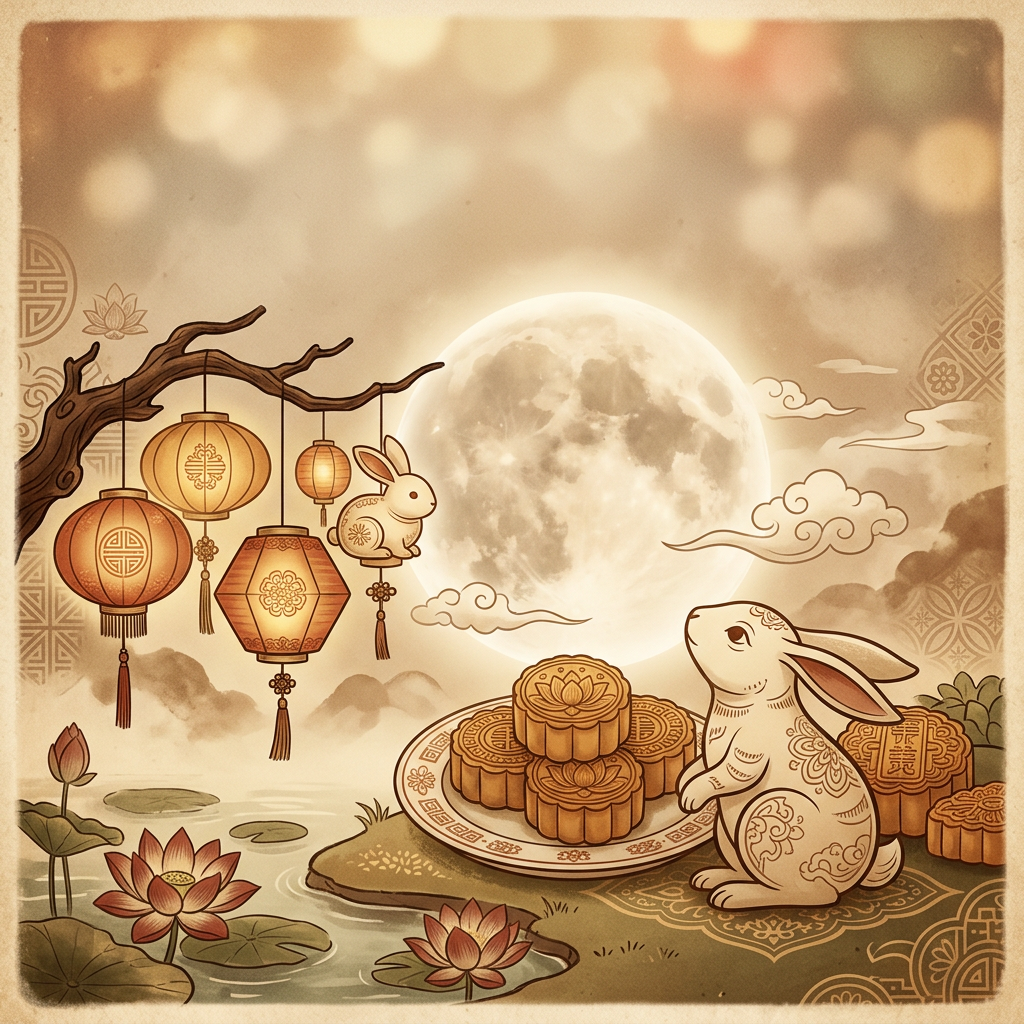 Mid-autumn Festival Sepia Nostalgia preview