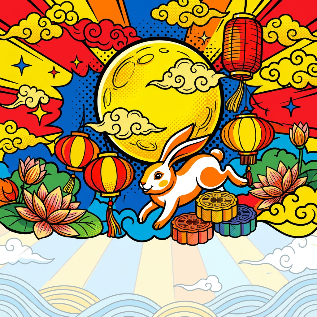 Mid-autumn Festival Pop Art preview