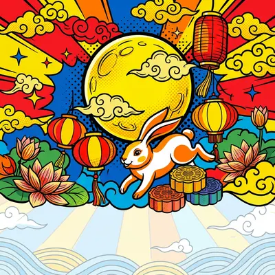 Mid-autumn Festival Pop Art preview