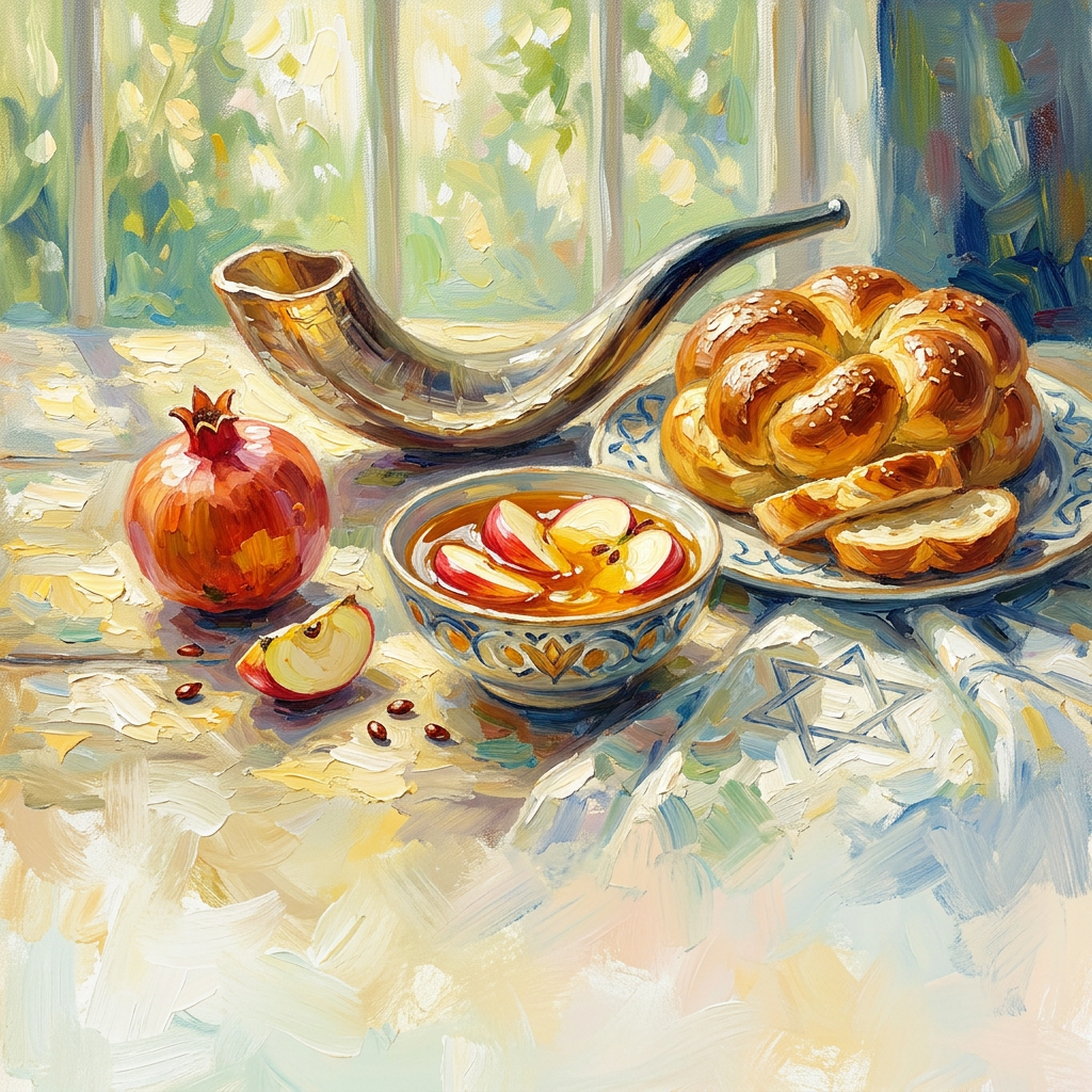 Rosh Hashanah New Year Impressionist preview