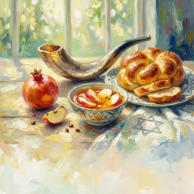 Rosh Hashanah New Year Impressionist preview